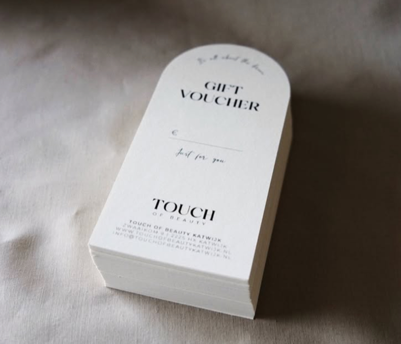 cadeaubonnen in raam vorm langwerpig